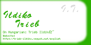 ildiko trieb business card